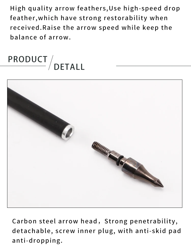 Archery Arrow Spine 500 600 Pure Mixed Carbon Arrow long inch Plastic Vanes Compound Recurve Bow Hunting