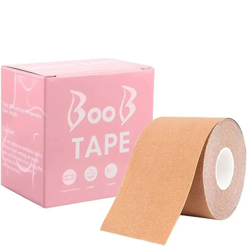 Breast Lift Tape Invisible Chest Strap Push Up Boob Tape Waterproof And Sweat-Proof Bra Tape For A-E Cup Large Breast