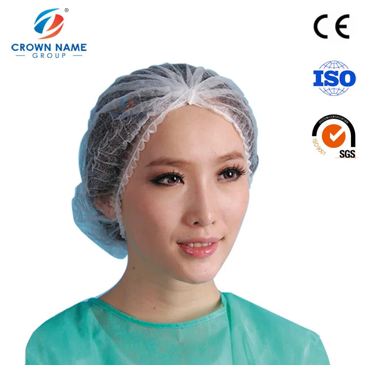 Food Factory SPA Hair Net Head Cover Non Woven Disposable Mob Cap