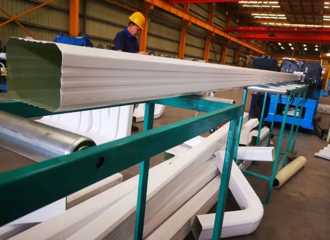 Trade  Metal Water  Gutter Bending Roll Forming Machine  full automatic gutter water  pipe machinery