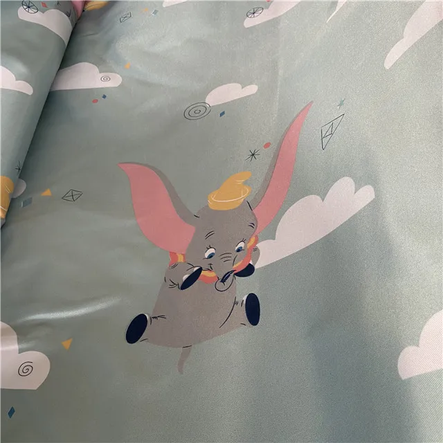 Factory price 100% Polyester Microfiber Disperse Printed Fabrics elephant print fabric For Bed Sheet