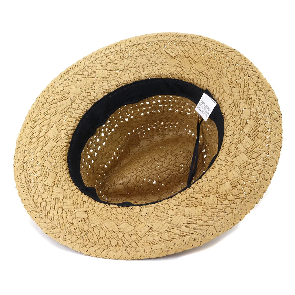 Пляжная соломенная шляпа унисекс, Панама от солнца, модная уличная шапка, лето-осень, 2022
