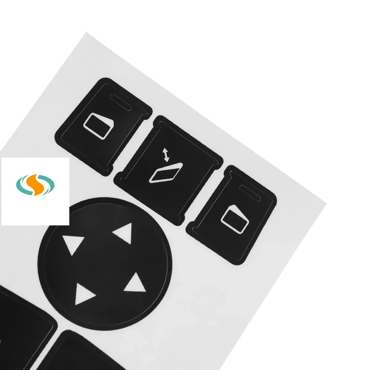 Black Window Switch Button Repair Decal for Mercedes Benz Cars Accessories Type