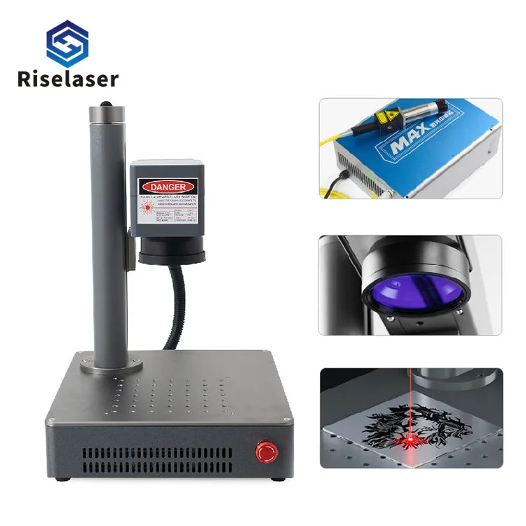 Riselaser Marking Machine Laser Portable Machine Manufacture Mini Portable Fiber Laser Marking Engraving Machine Wholesale Price