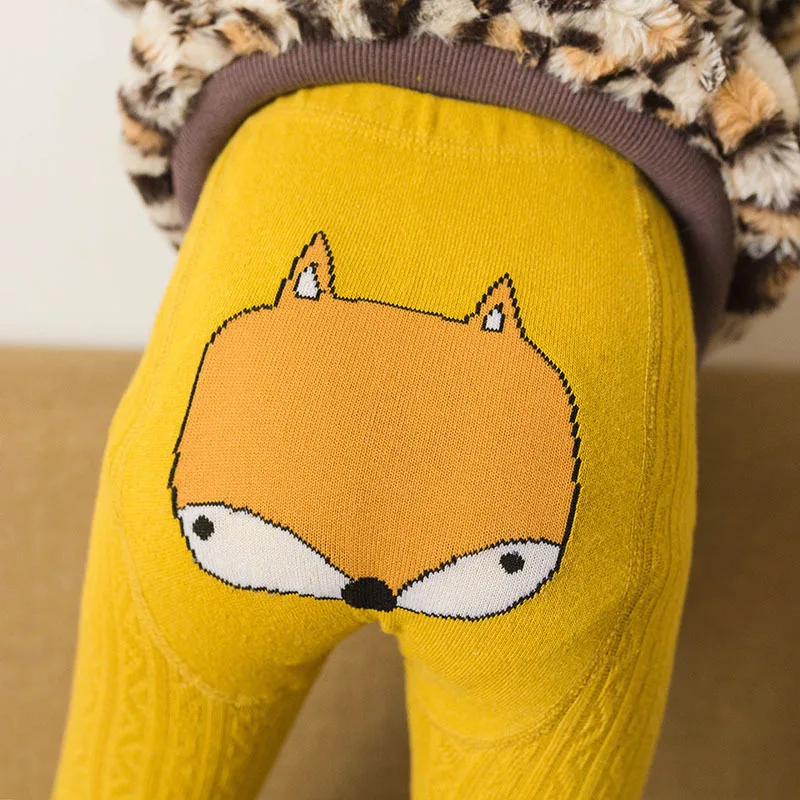 Green Horizon Baby Children Big Pants Tights Soft Color Cartoon Design Leggings Custom Manufacture Socks Tights