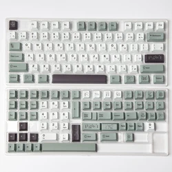 1 Set GMK Mist Fog Theme Key Caps For MX Switch Mechanical Keyboard PBT Dye Subbed Cherry Japanese Minimalist 141 Keys Keycaps