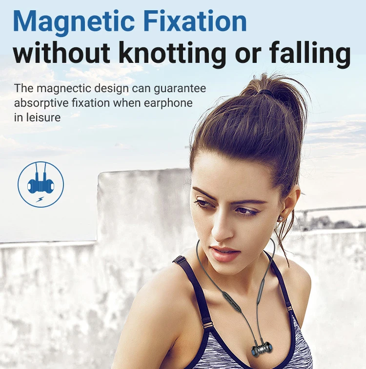 Langsdom L5B Earphone With HD Mic Metal Stereo Wireless Waterproof Sport Headphones auriculares Bluetooth-compatible Headset