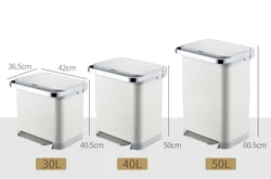 30/40/50L commercial waste bins large metal waste bin waste bin medical luxury trash can