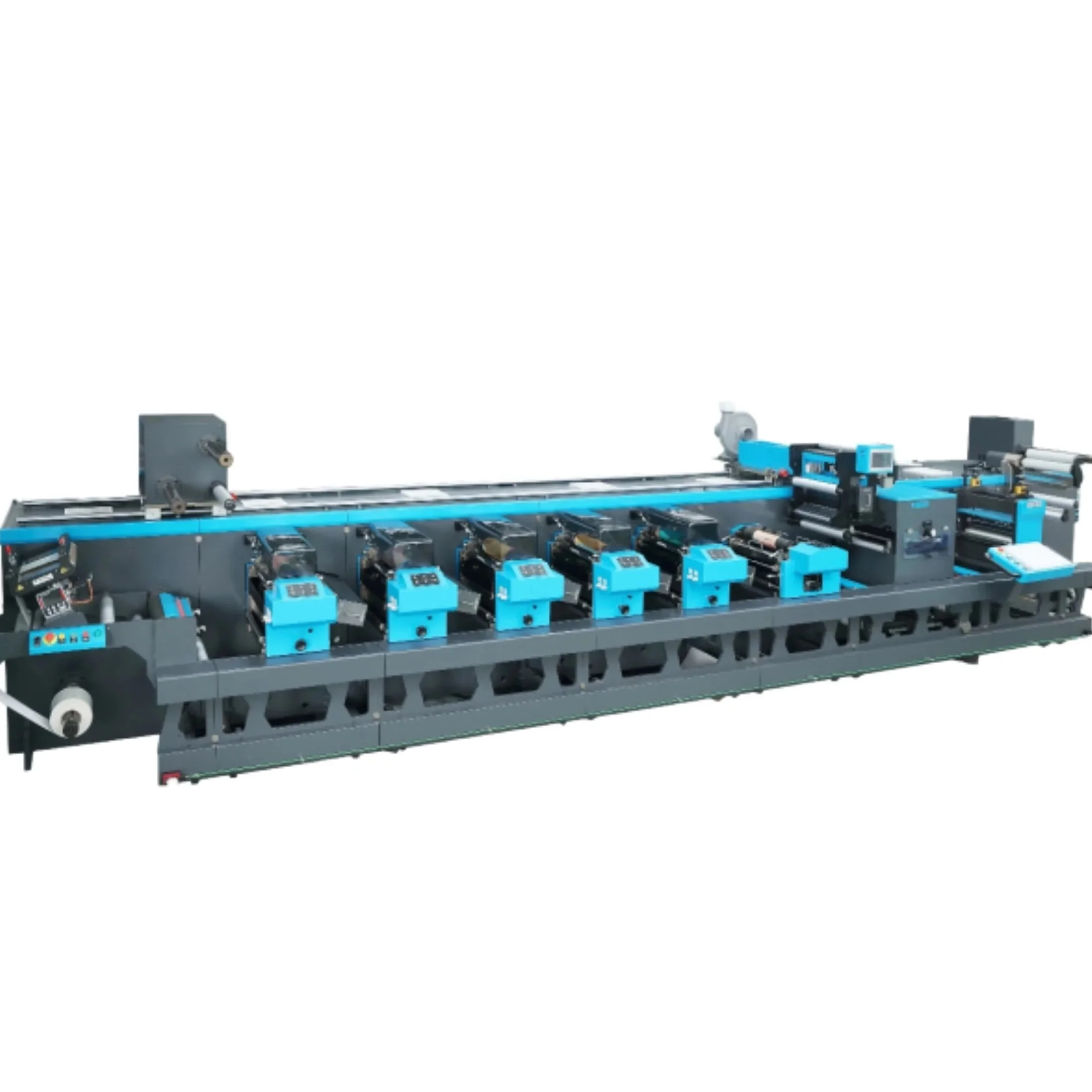 HONTEC/DIGIFINI RDA-350-6C Multi function  flexographic printing machine with rotary die cutter and embossing