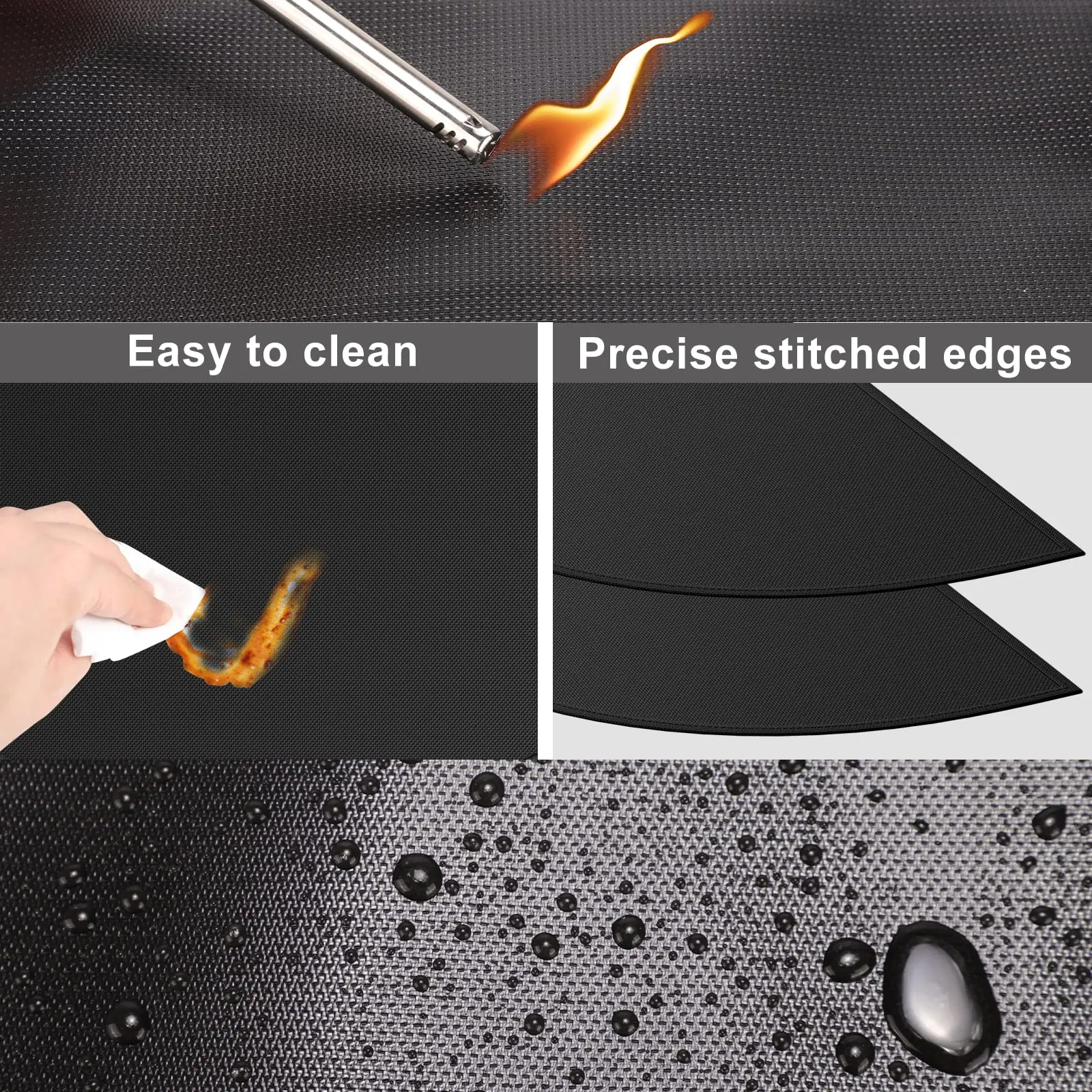Fireplace mat Black (2)