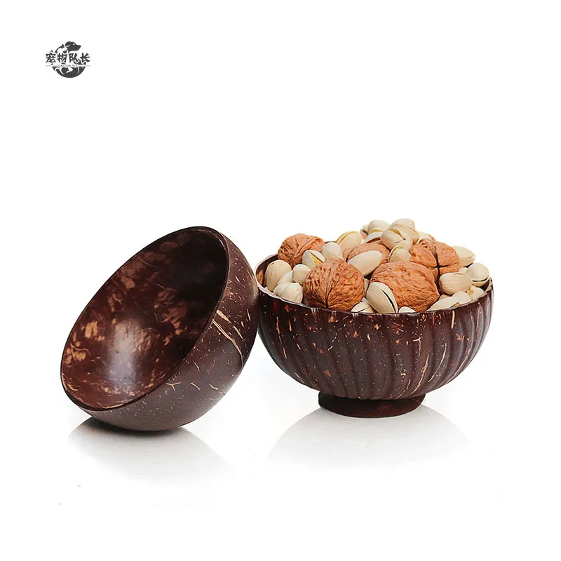 
Eco Friendly Creative Olive Wooden Dough Raised Pet Dog Soup Natural Coconut Bowl 