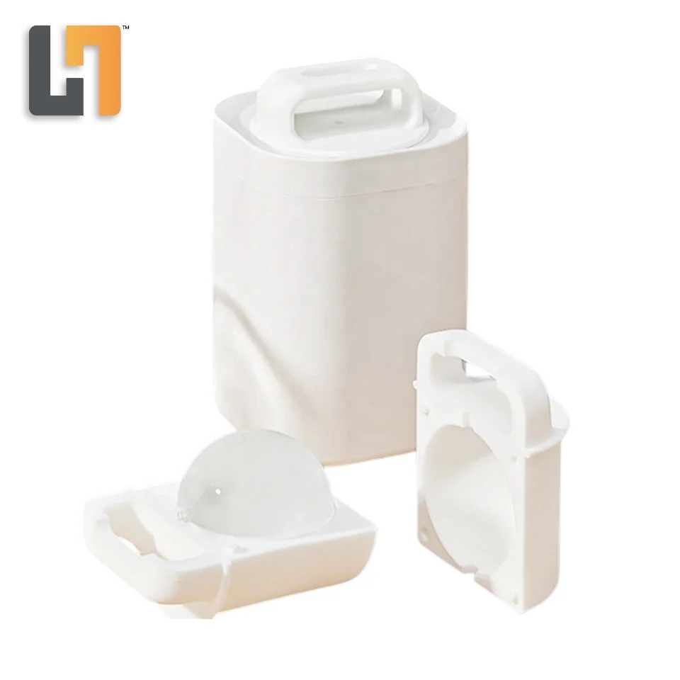 Amazon Top Seller 2022 Silicone Crystal Clear Round Ice Ball Mold Crystal Clear Ice Ball Mold Maker With Handle For Whiskey