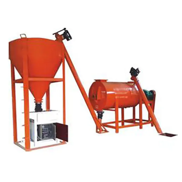 Mini Dry Mix Mortar Mixing Plant Putty Powder Mixer Production Line