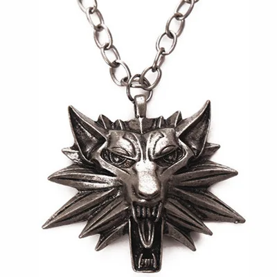 Лидер продаж на Amazon, мужское ожерелье с волком Ведьмака 3 дикой охоты