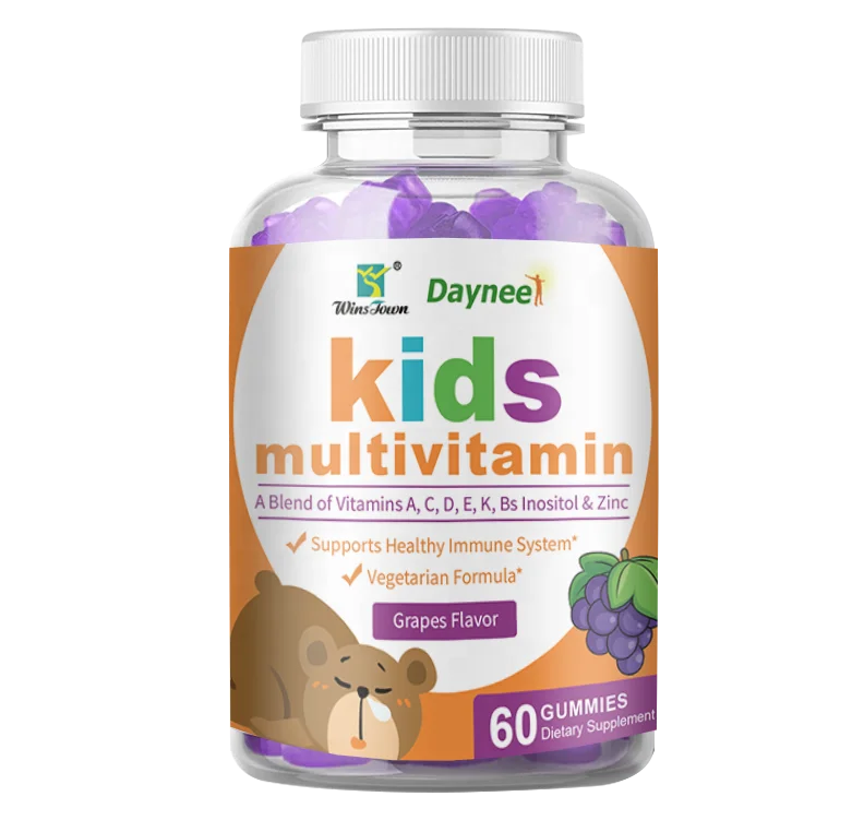 Детская мультивитаминная добавка для детей витамин B C D E Zine Gummies пищевая