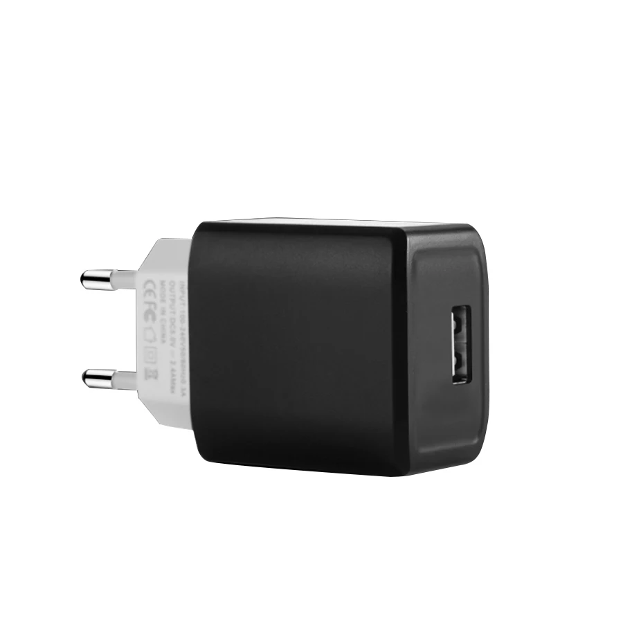 CE FCC Сертифицированный мобильный ЕС один порт USB путешествия зарядное устройство адаптер питания стены