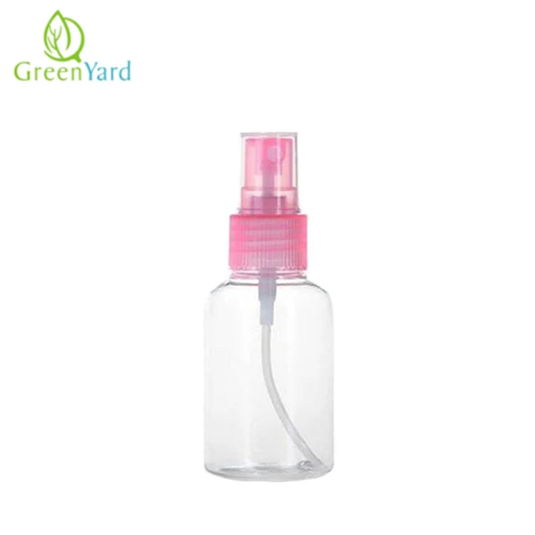 Greenyard Wholesale Clear Empty Alcohol Mini Spray 50Ml Pet Bottle Hand