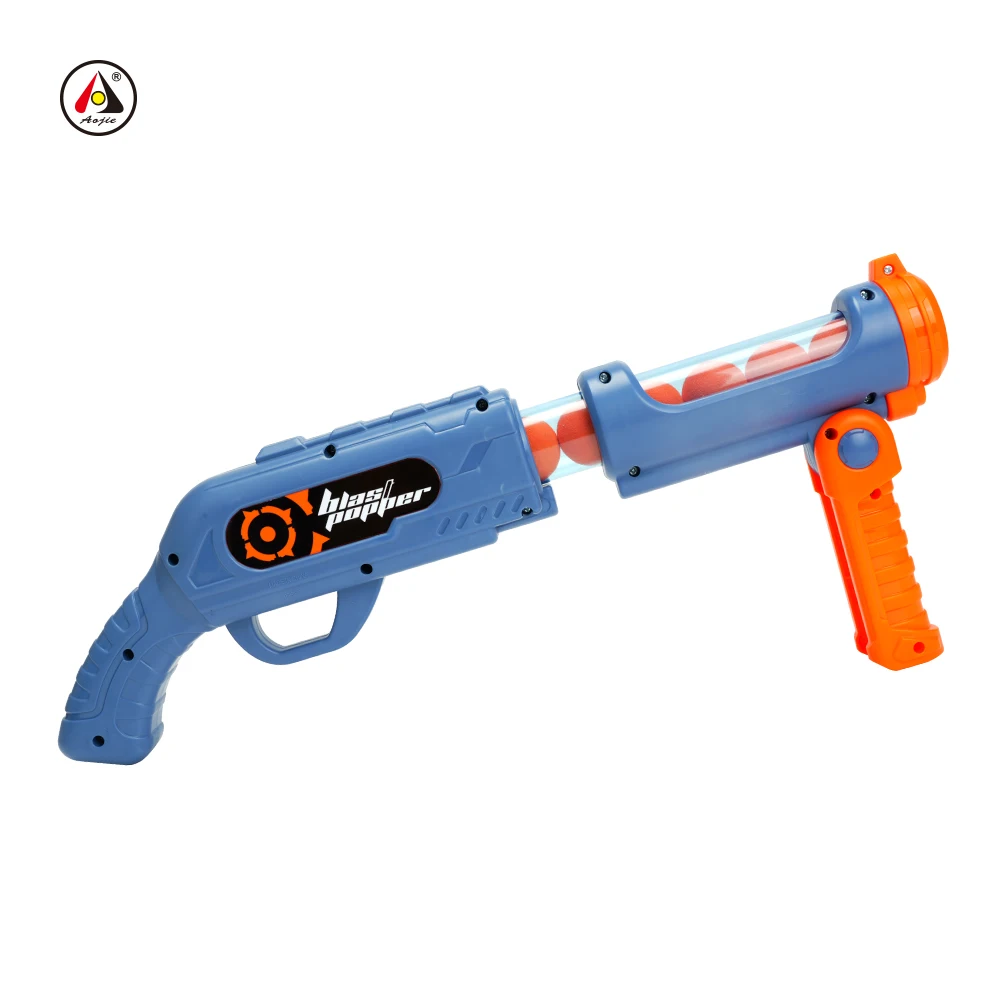 Shooting Game Toy Foam Ball Air Pump Popper Guns Toy Kids Gun Toy Indoor Outdoor Yard Games With 12 Foam Bullets For 6+