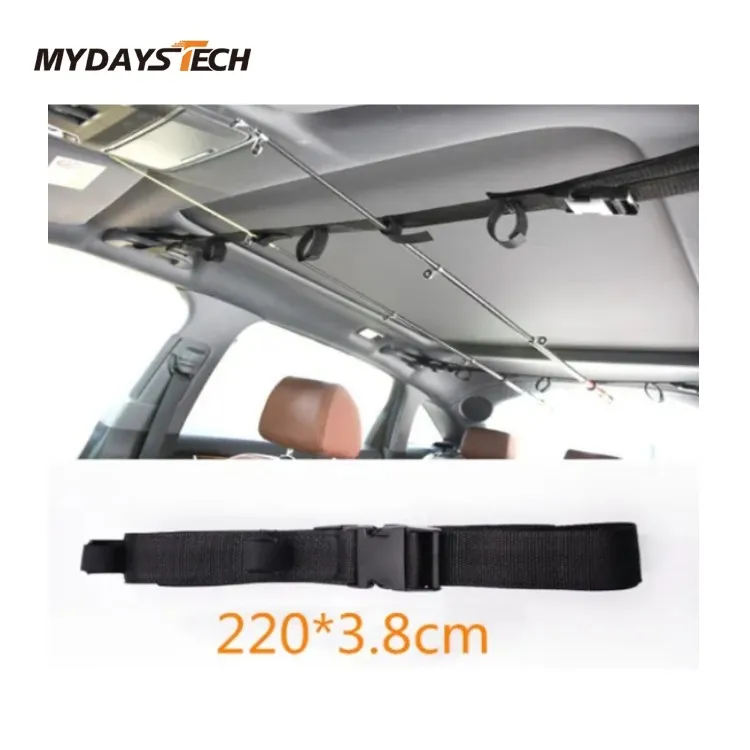 Mydays Tech Hot Selling Durable Multi-function Vehicle Fishing Rod Rack With Adjustable Buckle And Magic Stick