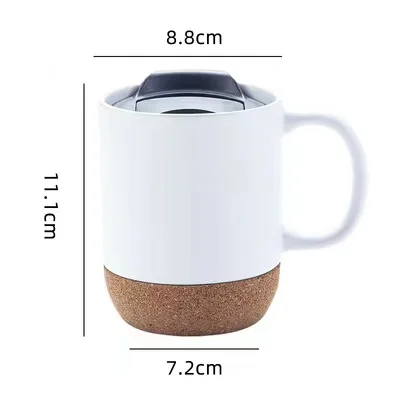 custom wholesale high quality handmade digital printed ceramic glazed enamel pipe mug warmer cappuccino coffee tea mug with lid