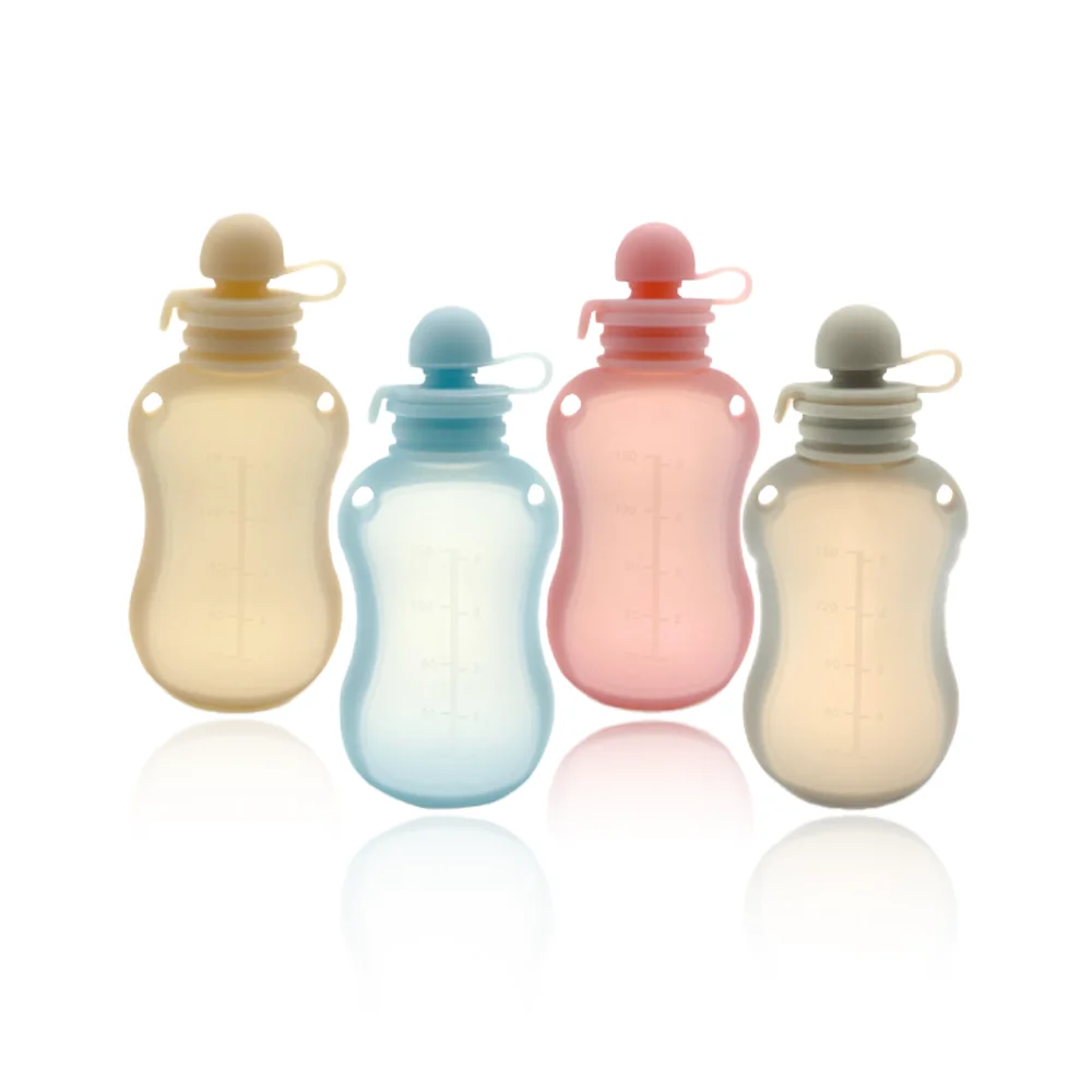 Wholesale Customized Silicone Baby Bottle Pacifier Newborn Feeding Eco-Friendly Design Baby Bottle Essential Supply