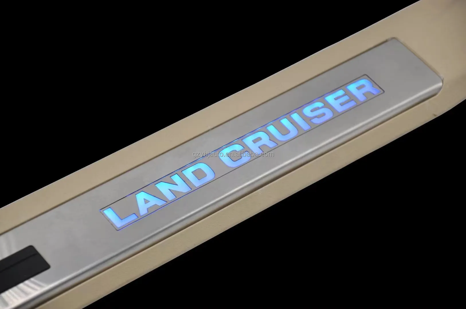 YBJ car accessories door plate with light car foot plate for 2016 landcruiser 200 LC200 led foot board door sill