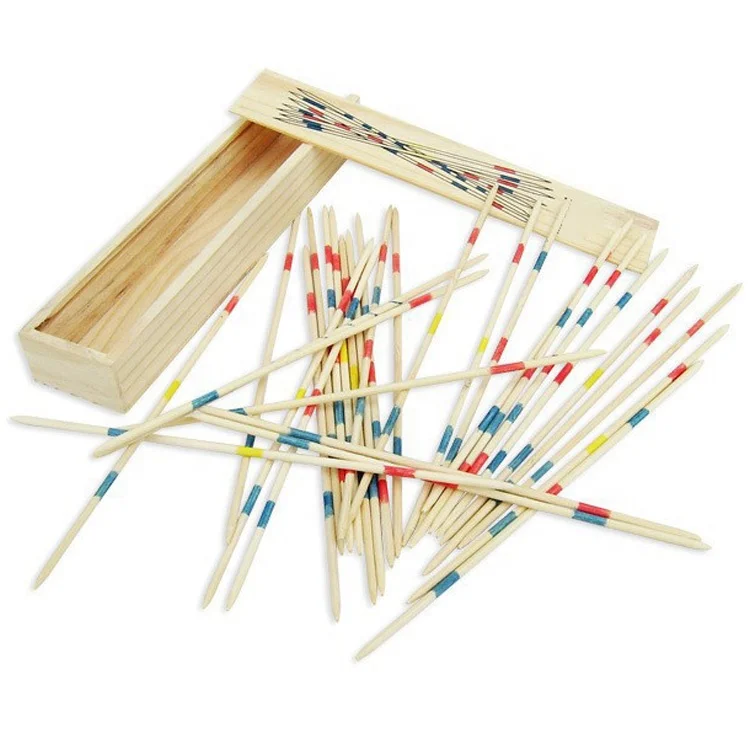 Wooden Mikado Pick Up Sticks Game Set