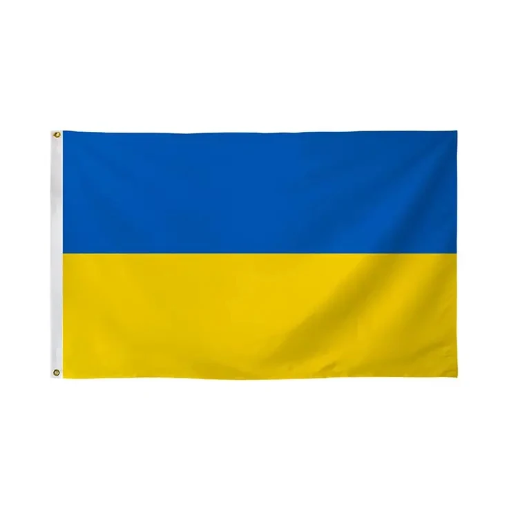 High Quality Custom Size Outdoor Indoor Ukrainian Ukraine Flags For Sports Event