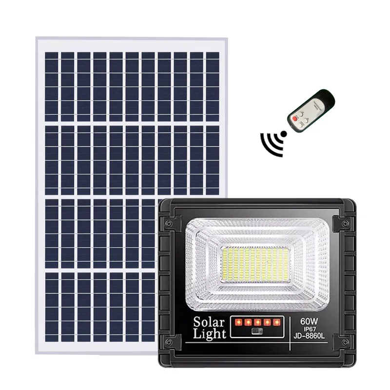 High Power Aluminum SMD IP67 Waterproof 25 40 60 100 200 300 watt Outdoor led solar floodlight