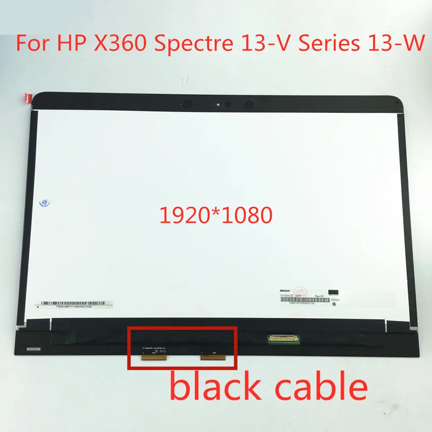 Дигитайзер сенсорного ЖК-экрана 13,3 'FHD IPS в сборе для HP Spectre x360 13-W 13-V 13-W013DX 13-W023DX 13-W010CA 907334-001