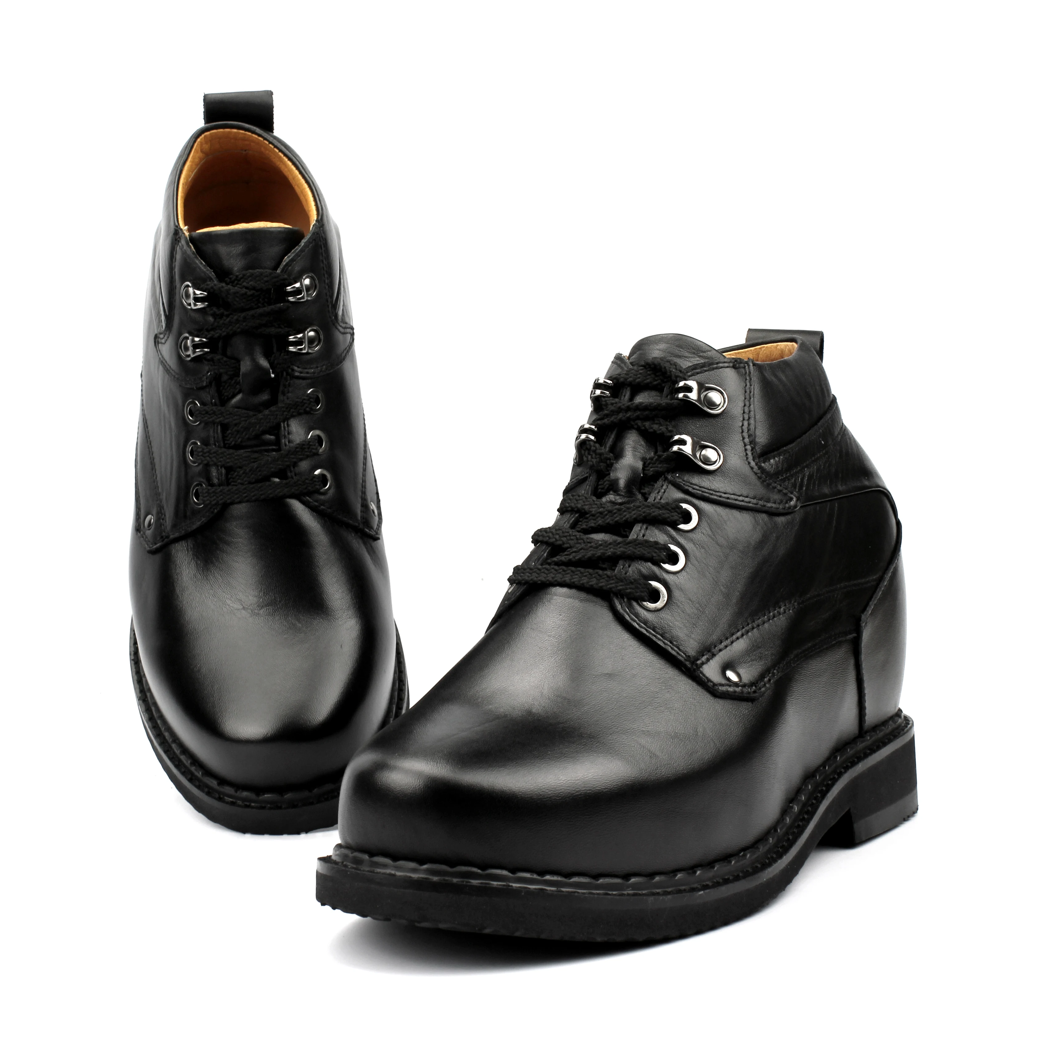 CF formal height increasing shoes genuine leather elevator boots for men