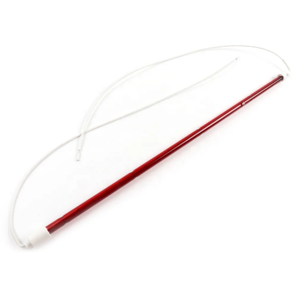 1000 Вт 220 В 800 мм рубиновый провод Длина 305 без конца круглая головка Рубиновая инфракрасная лампа