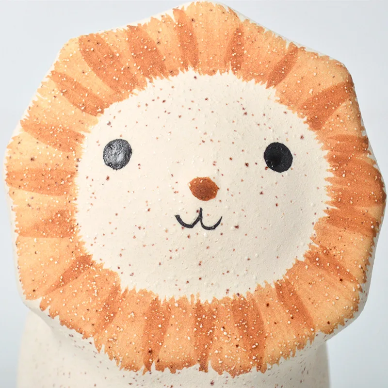Abstract Lion Home Decoration Endearing Arts Crafts Garden Desktop Succulent Holder Cute Animal Ceramic Flower Pots