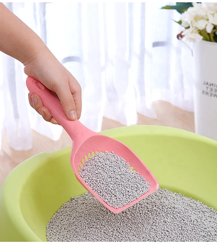 Plastic Litter Scoop Toilet for Cats With Big Hollow Design