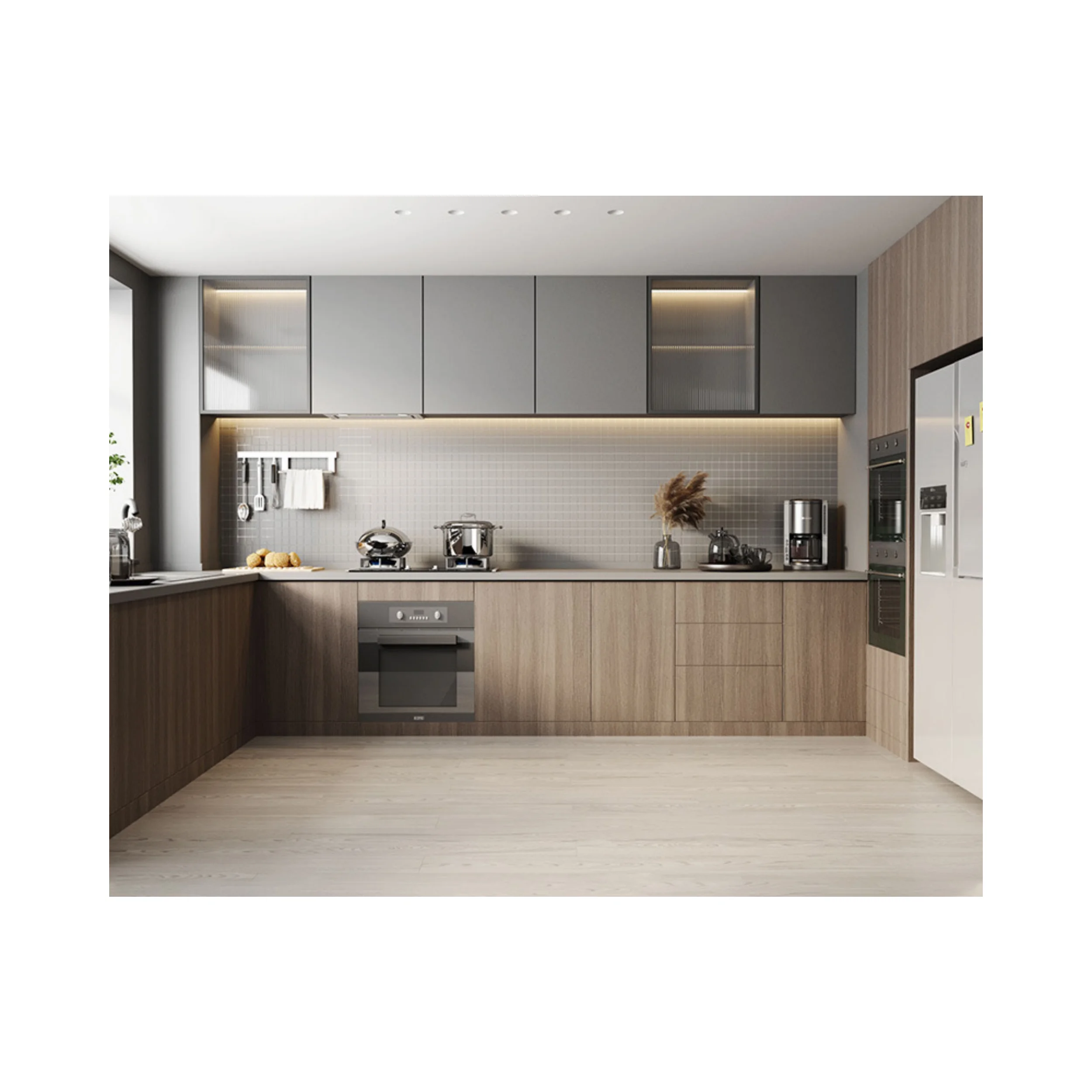 Made in China Professional Fully Customized Kitchen Cabinets With Lacquer Cabinets Complete Sets For Retail Export kitchen