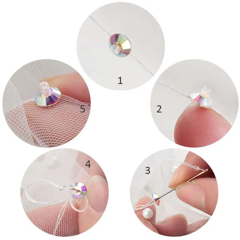 Bulk 6A middle hole Flat back crystal strass  rhinestone glass  single hole  for garment bridal dress labrador silver