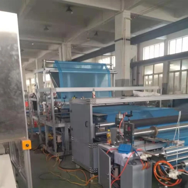 factory disposable Elastic two sides bed sheet making and folding machine