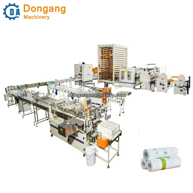 Good Price Kitchen Towel Paper Making Machine and Toilet Paper Production Line For Sale non woven fabric roll packing machine