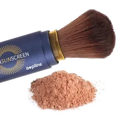 Makeup setting facial sunscreen spf 50 loose mineral brush translucent powder private label