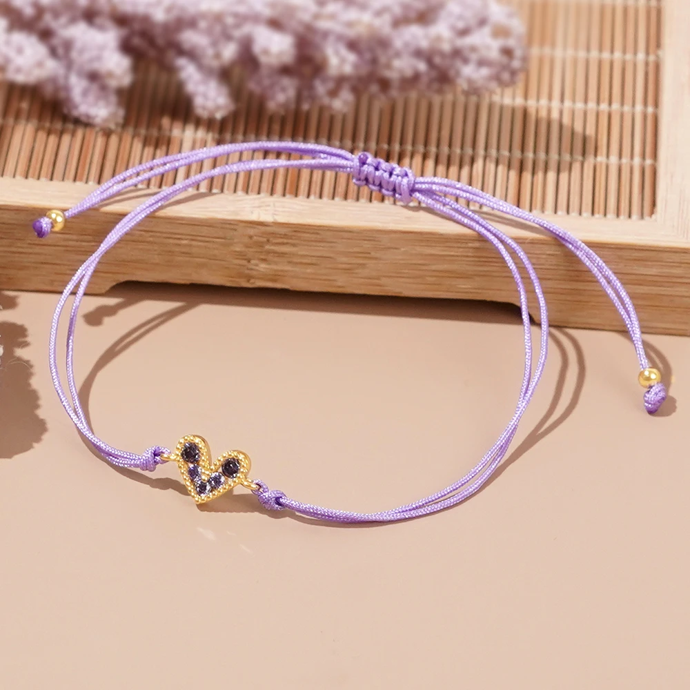 Go2boho богемные классические регулируемые модные ювелирные изделия 2024 новые красочные веревки Подвески в виде сердца бисер очаровательные браслеты для женщин
