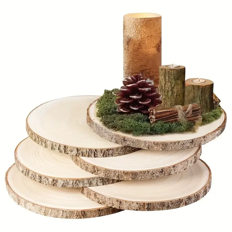 Wood Chips Large Round Bark Wood Chips for Centerpieces Arts Crafts DIY Projects Parties Festivals and Home Decor