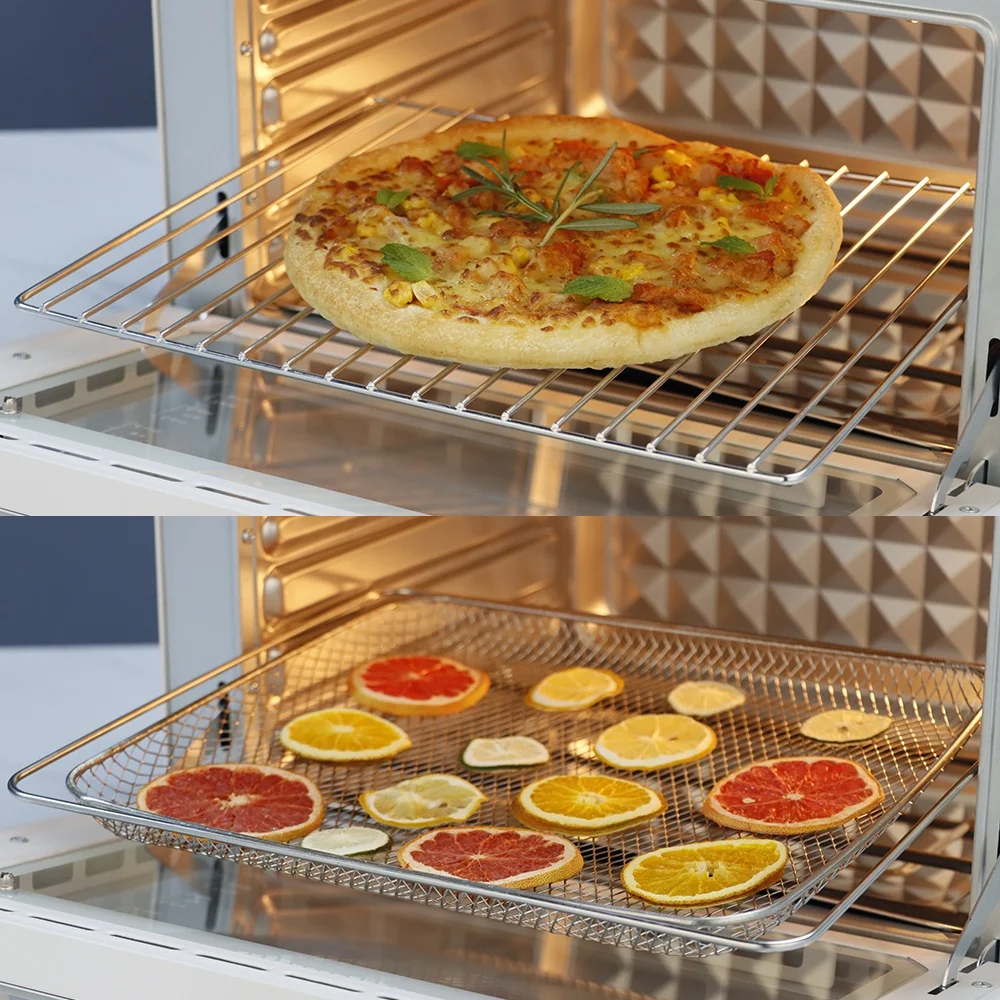 Intelligent Multi Function Safe Forno 30L Stainless Steel Non Stick Kitchen Toaster Chips Pizza Air Fry