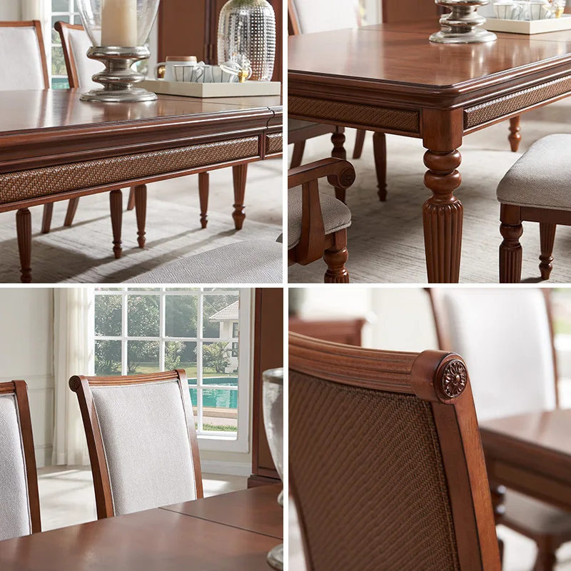 High quality wholesale Middle Eastern  style Dining Table in Dining Room Furniture  Extension 8-10 chairs dinning table  set