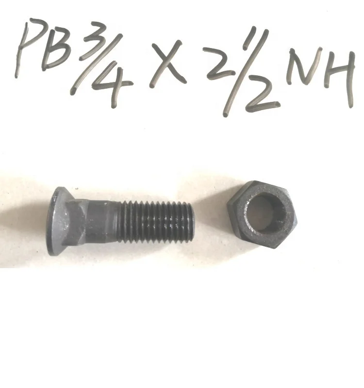 Плоская головка плуга болт с гайкой для зубцов ведра 4F0253 & 2J3506