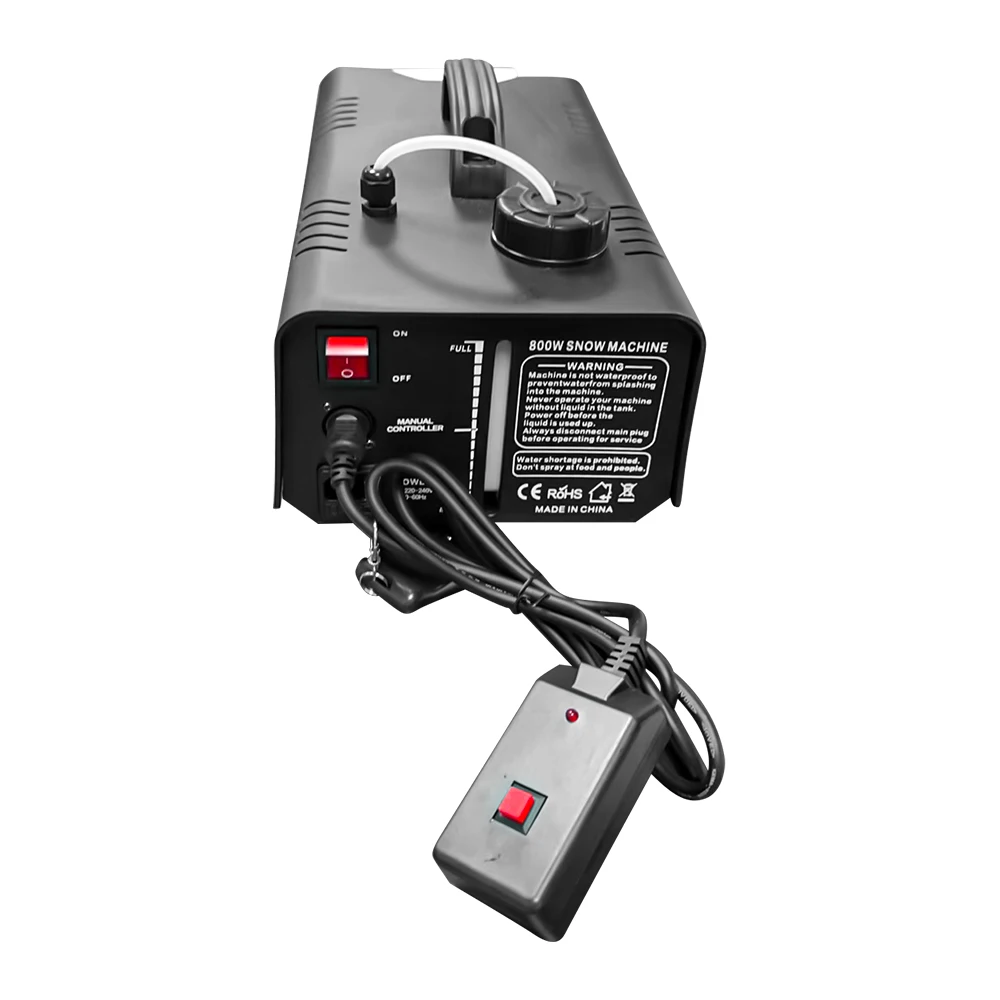 Snow Maker Snowflake Making 800W Artificial Snow Making High Output Snow Machine Remote Control Snowmaker for Party Wedding