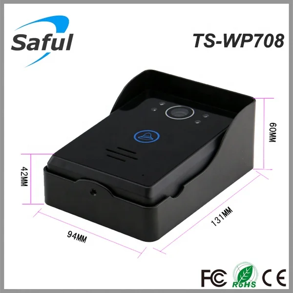 video doorbell phone Saful TS-WP708 300m wireless video door phone for home security