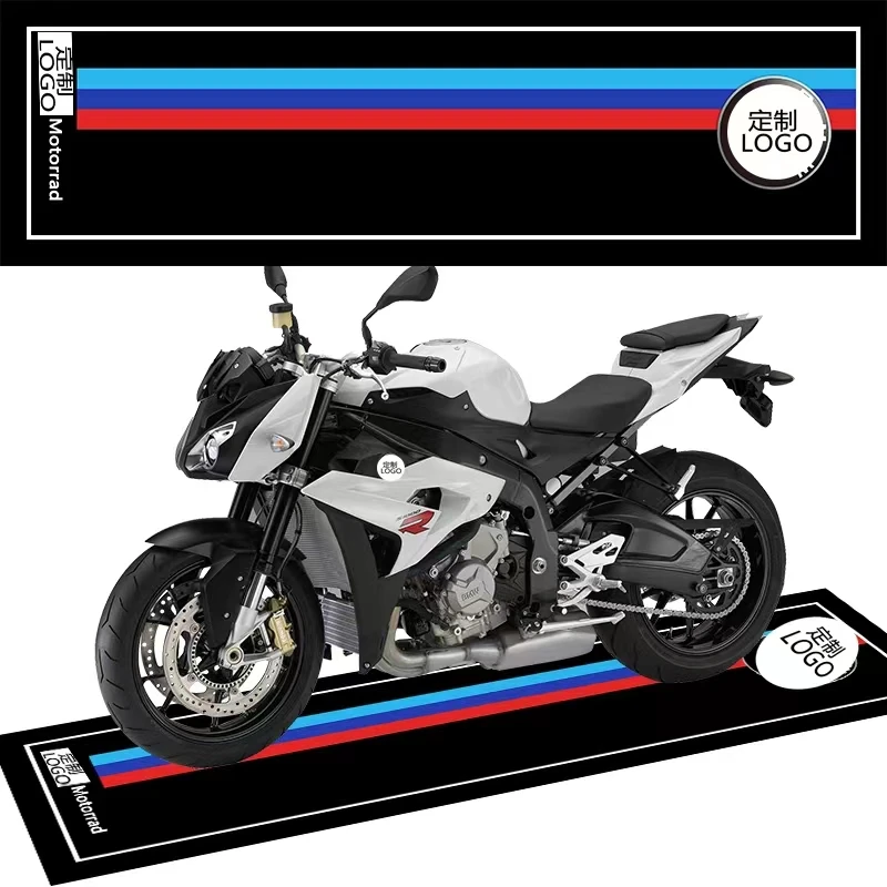 Cool Motorcycle Mat Display Carpet Anti-Slip Racing Moto Carpets Car Mat Custom Design Motorcycle Floor Mat