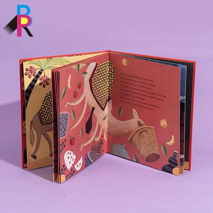 Customized Design Full color High Quality Hardcover Children English Story Book Activity Educational Kids Book Printing