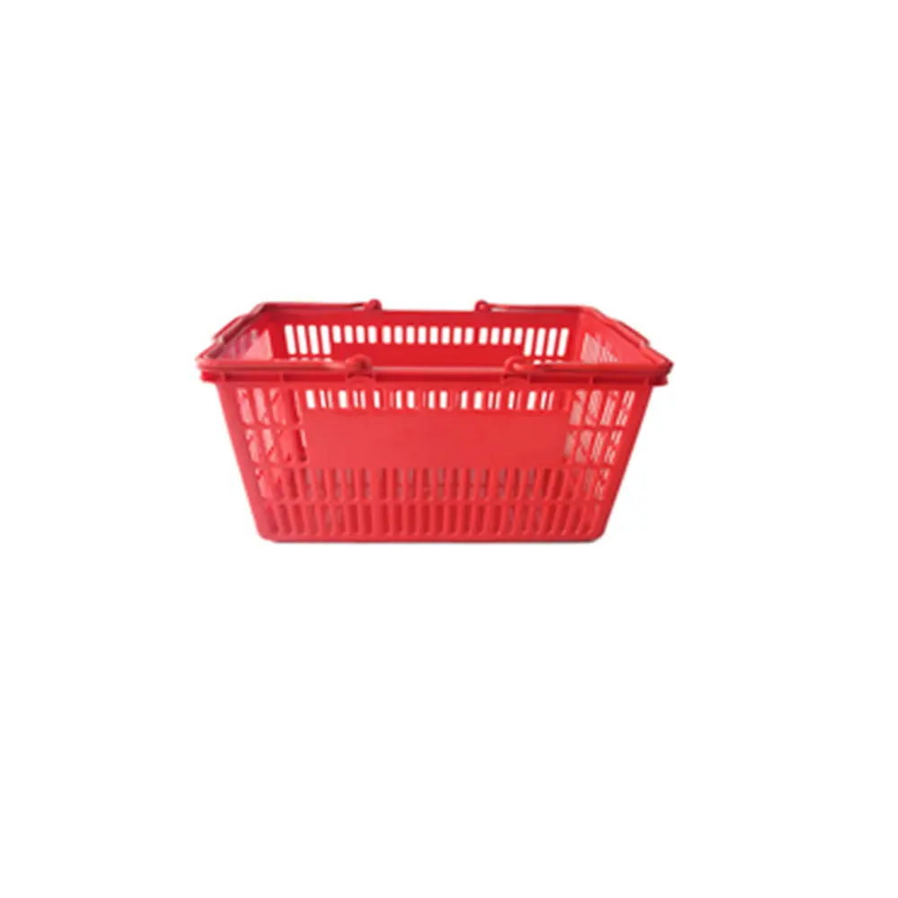 Colorful Two Handle plastic 25 L Shopping Basket Supermarket Baskets Shopping Basket