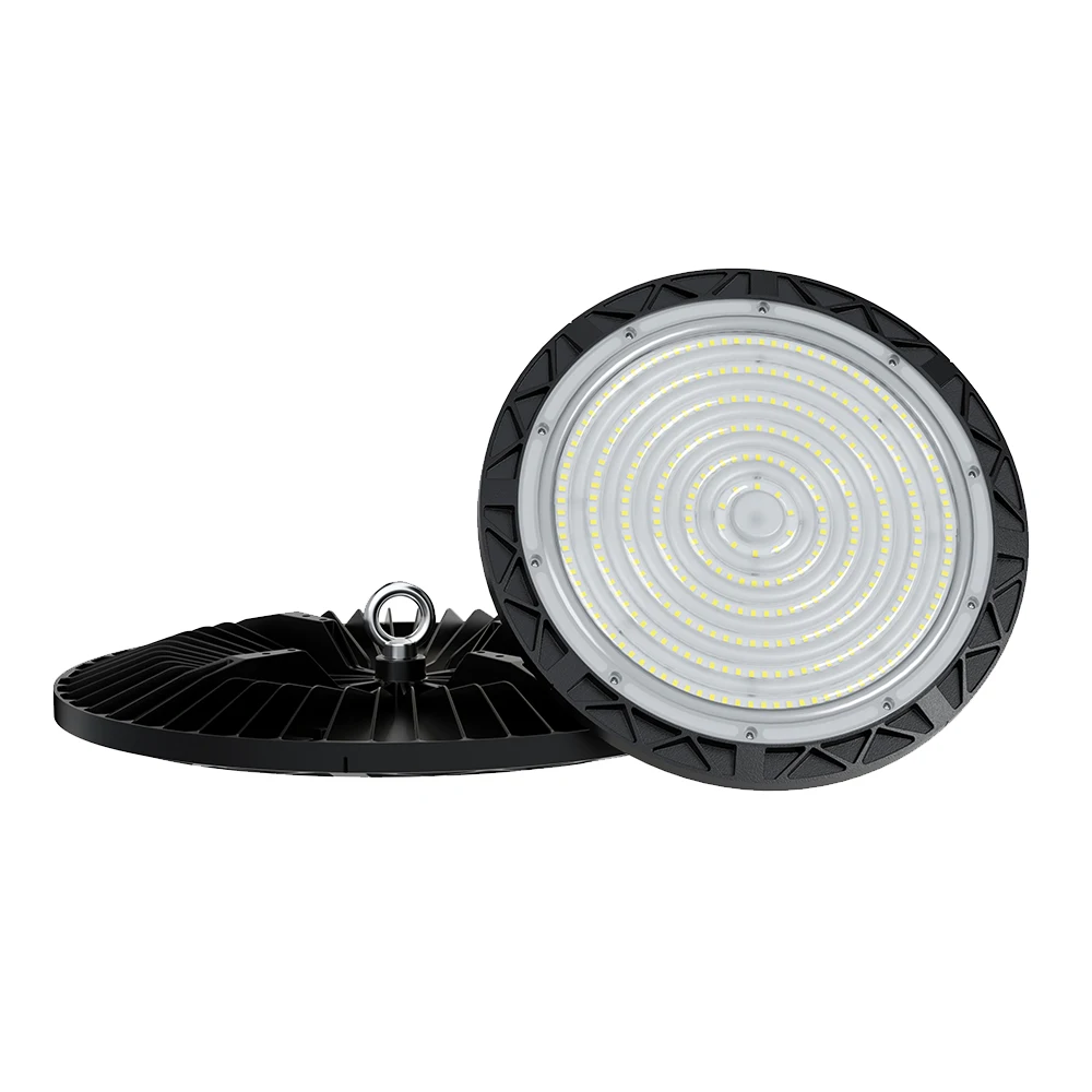 100W 150W 200W 240W 300W IP65 Industrial Lighting Highbay Round Pendant Fixture Warehouse Shop Light UFO Led High Bay Light